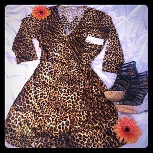 Brand new with tags Leopard print Wrap dress